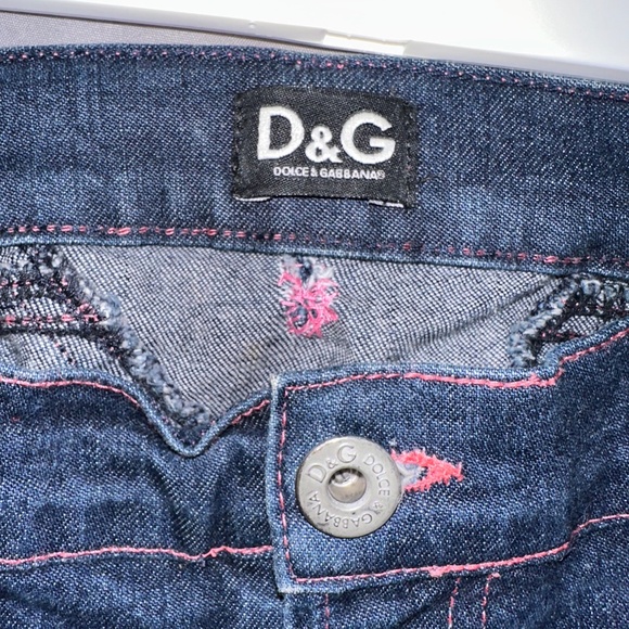 Dolce & Gabbana Blue Skinny Jeans With Zip Detail W27 - Picture 5 of 7